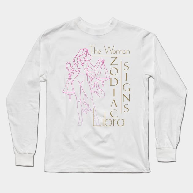 The women Libra Long Sleeve T-Shirt by KrasiStaleva